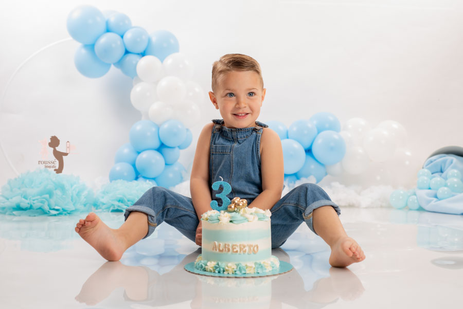 Fotografía de tercer cumpleaños en sevilla